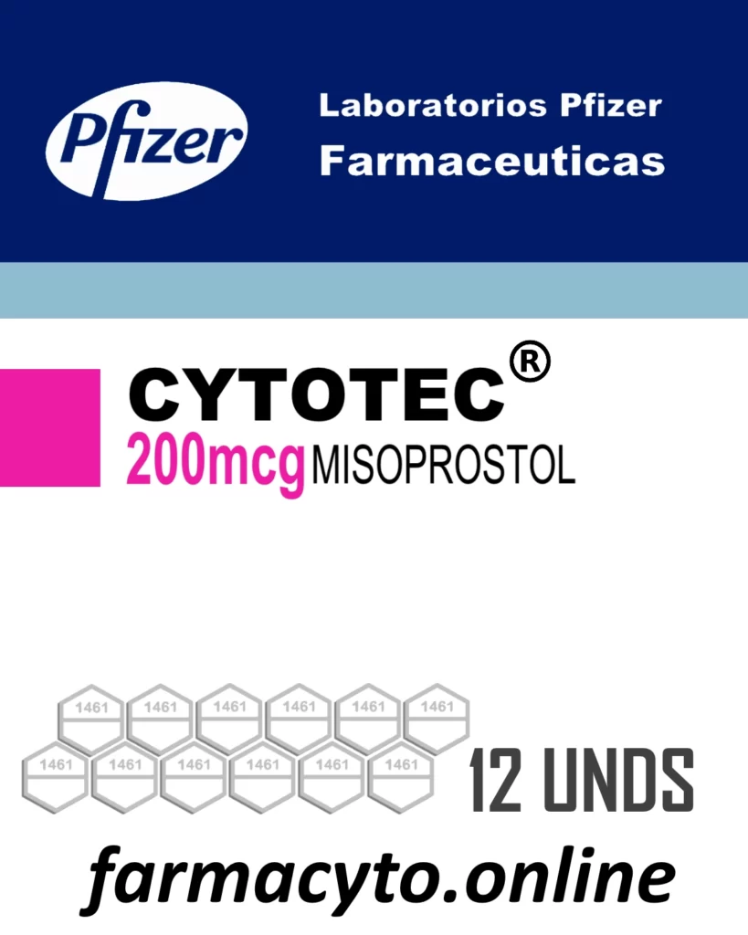 CYTOTEC LABORATORIOS PFIZER GUATEMALA 12 FARMACIA W